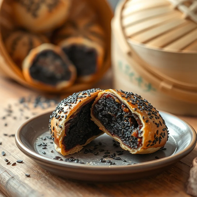 Black Sesame Mooncake
